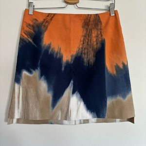 Tahari Abstract Print Skirt